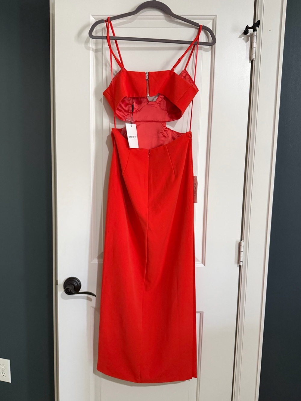 Bardot Cutout Slit Midi - Picture 4 of 4